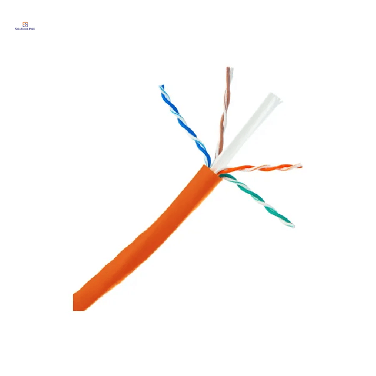 Safenet 42-5101OR 305 Meter Cat6A SFTP 23AWG LSZH Solid UTP Cable Orange