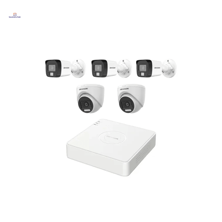 HIKVISION 5 unit 1080P night vision security cc camera Package