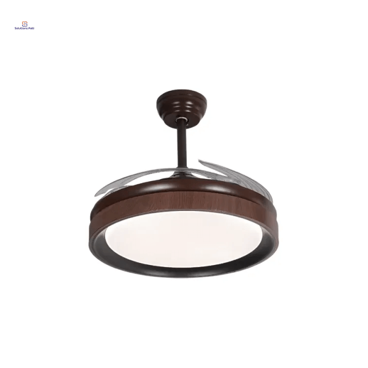 Qulik Q-K6367 48" Decorative Chandelier Ceiling Fan With Light and Remote