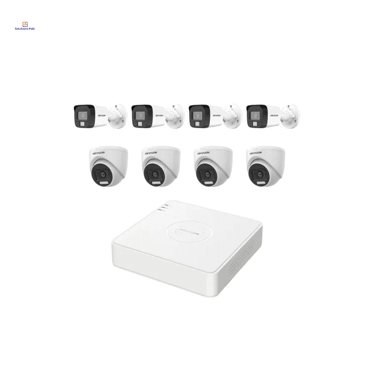 HIKVISION 8 unit 1080P night vision security cc camera Package