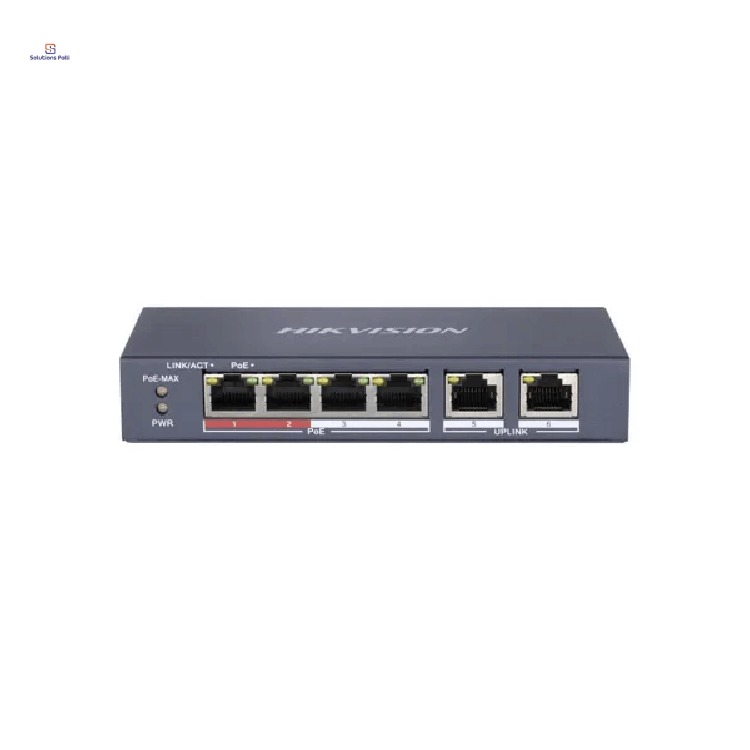 Hikvision DS-3E0106MP-E/M 4 Port Unmanaged PoE Switch